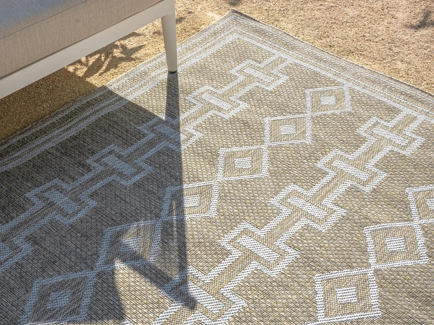 Summer Woods carpet in beige and brown, shown in a lifestyle close-up as image 4