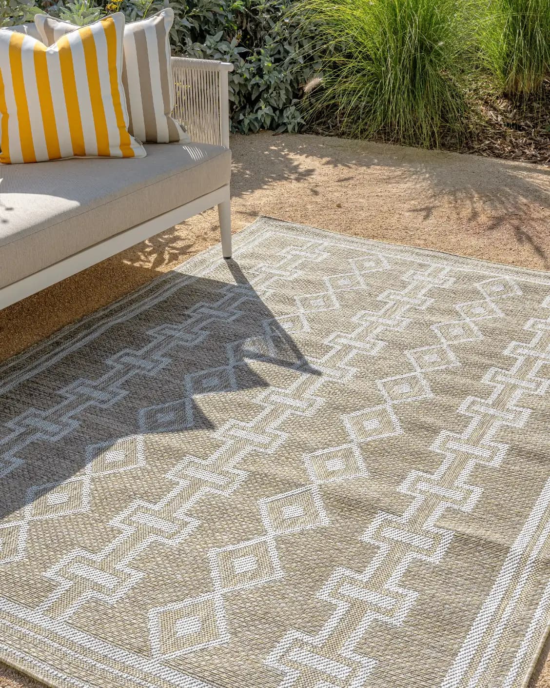 Summer Woods carpet in beige and brown, shown in a lifestyle front view as image 6