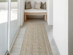 Summer Woods Runners carpet in beige and brown, shown in a lifestyle front view