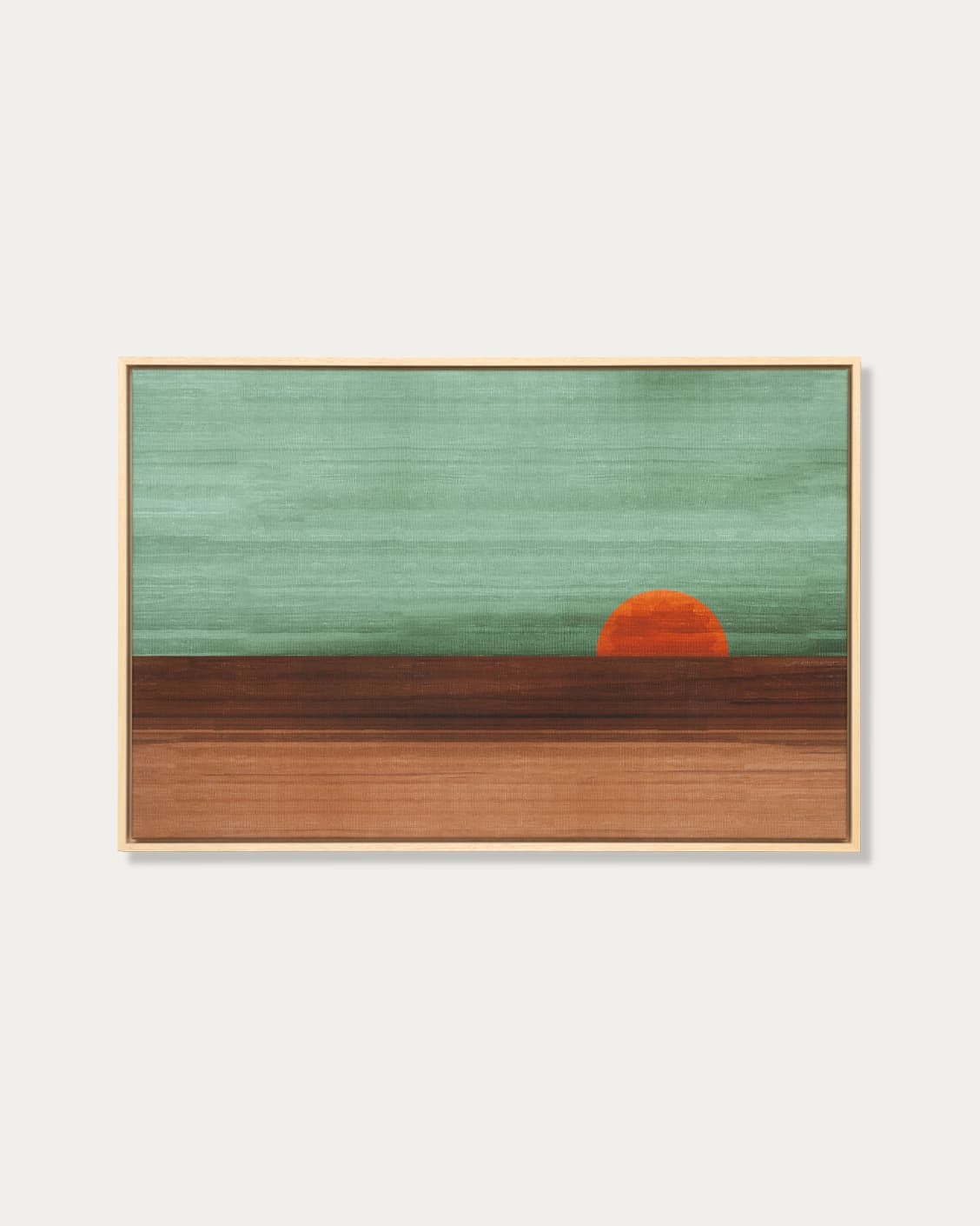 Sunset canvas in green, shown in a product front view as image 1