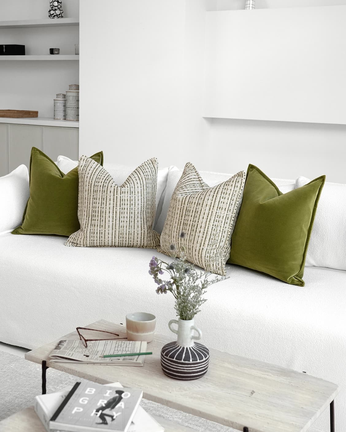Sush Bundle cushion, shown in a lifestyle right view as image 2