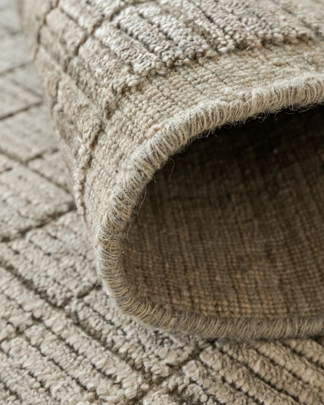 Taylor Dune carpet in taupe, shown in a product close-up as image 8