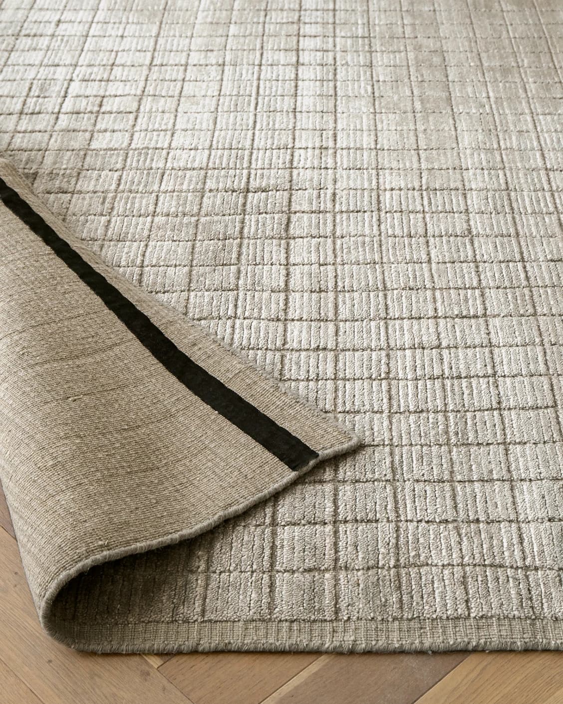 Taylor Dune carpet in taupe, shown in a product close-up as image 9
