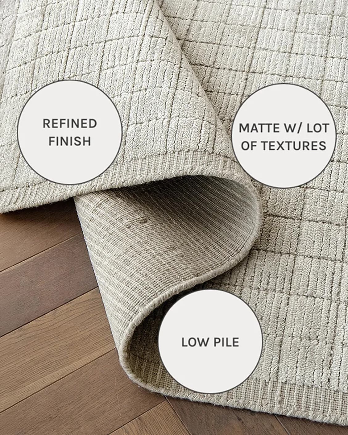 Taylor Sandy carpets in sandy and beige, shown in a close-up as image 11