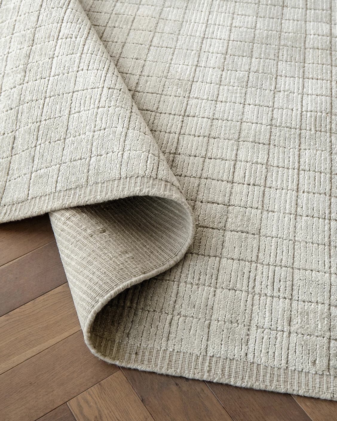 Taylor Sandy carpet in beige, shown in a product close-up as image 9