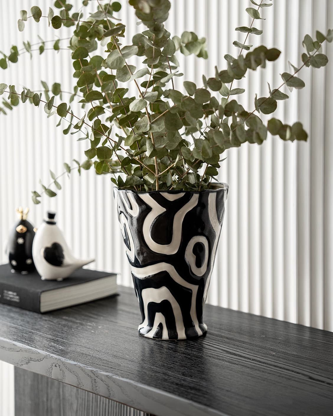 Tembo Arneson vases, shown in a lifestyle front view as image 2