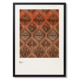Terracotta fine art print in brown, shown in a lifestyle front view as image 1
