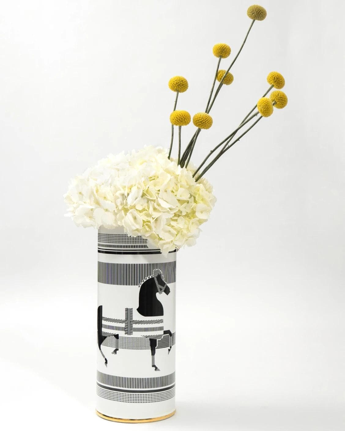Aurora Arneson vases in white and black, shown in a product front view as image 2