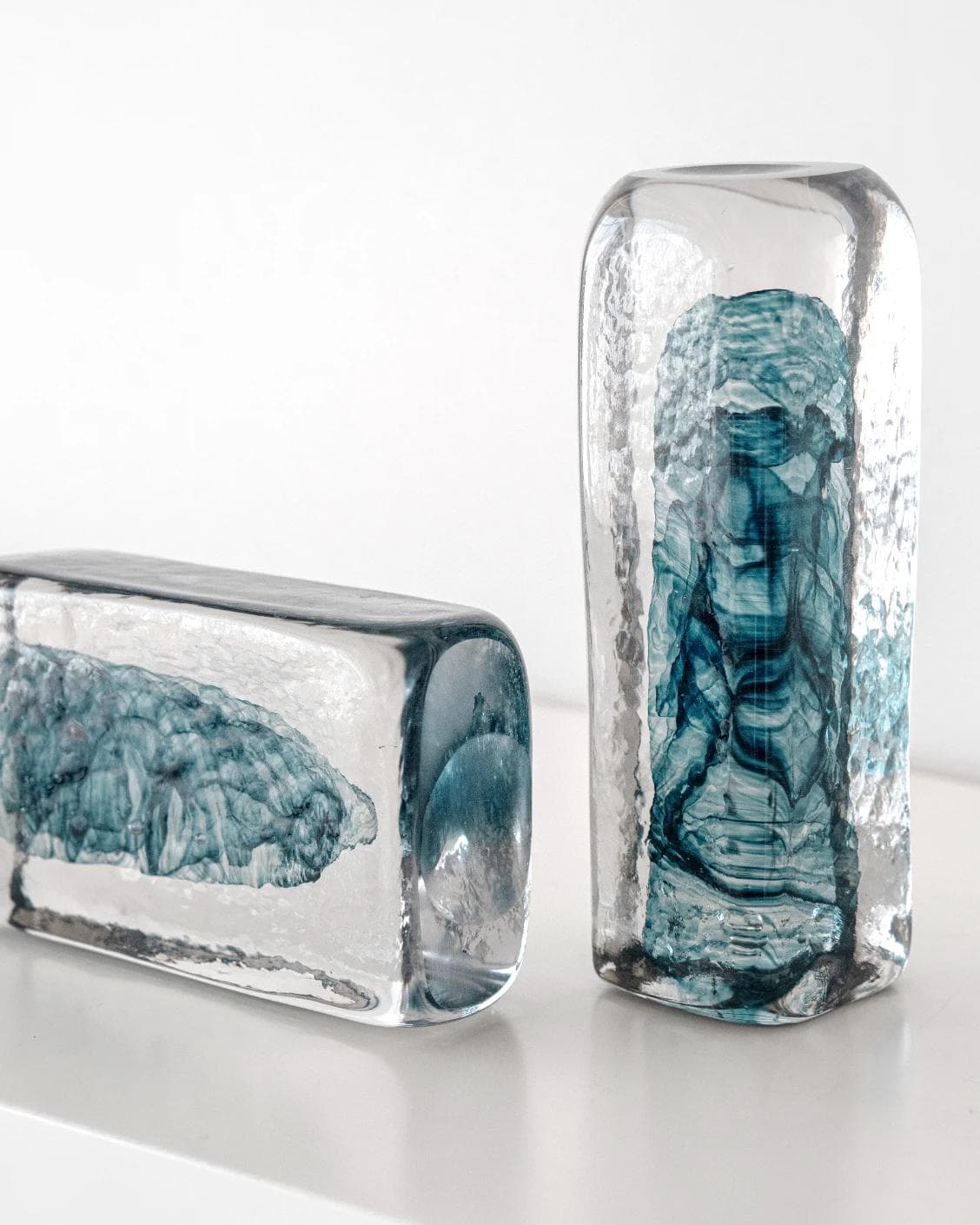 Jay Bundle statues and sculptures in blue, shown in a product close-up right view as image 6
