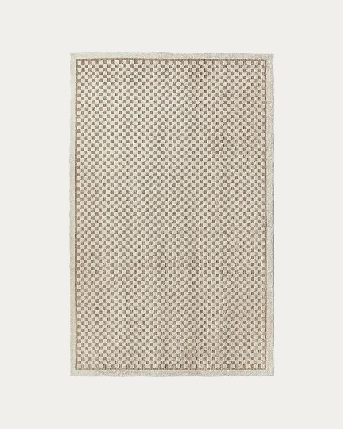 Milo Sandy carpet in beige, shown in a product top view as image 1