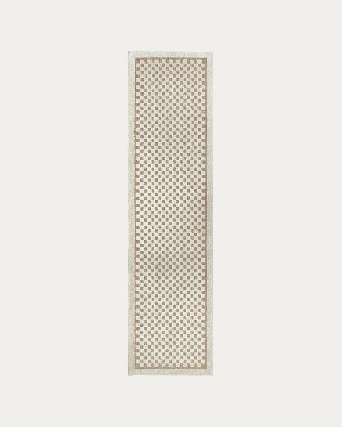 Milo Sandy Runners carpet in beige, shown in a product top view as image 1