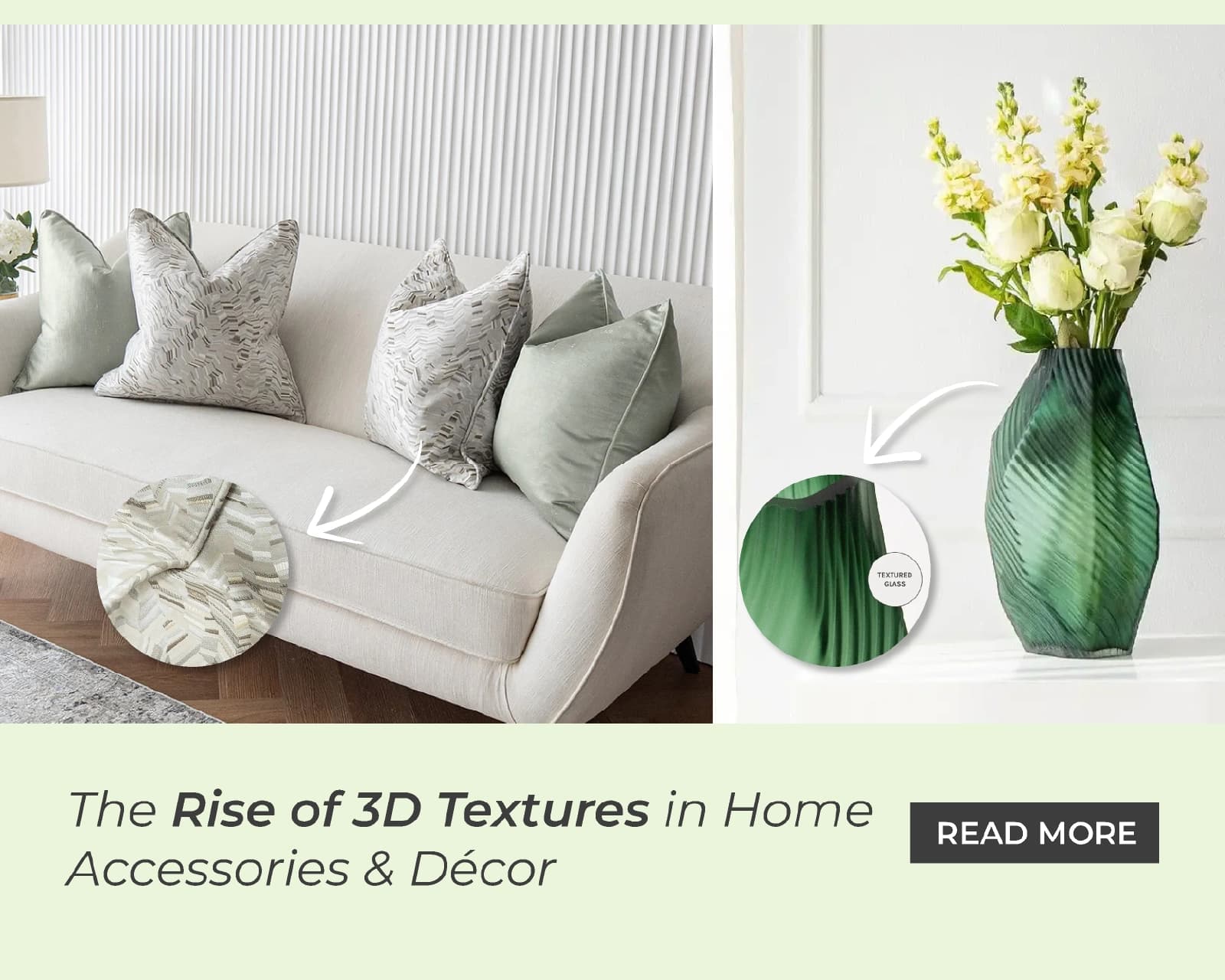 The Rise of 3D Textures in Home Accessories & Décor