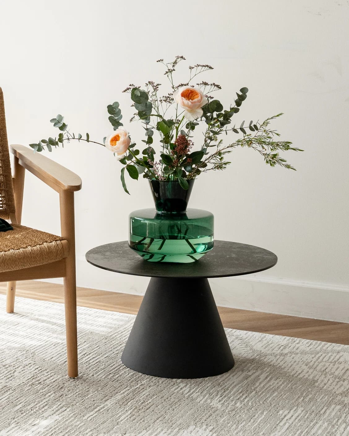 Verdell Storms vases in green, shown in a lifestyle front view as image 5