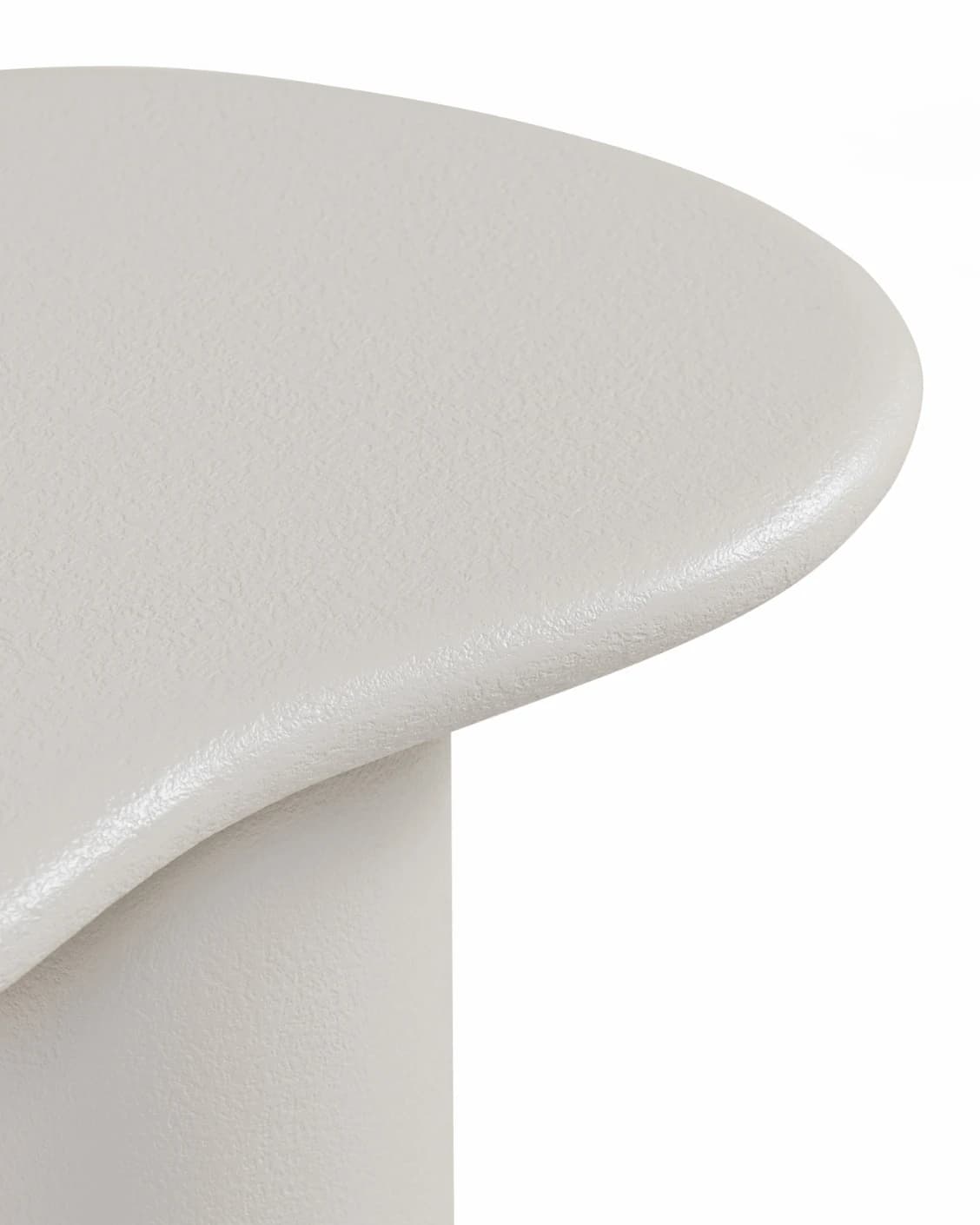 Verona Side Table Soft Ivory Stone side table in soft ivory and stone, shown in a product close-up as image 7