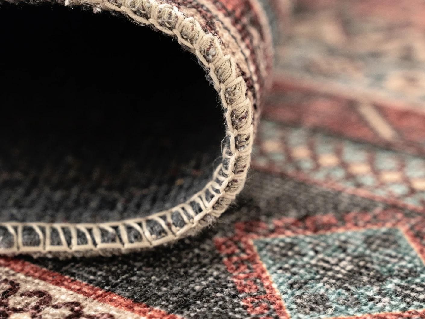 Vince Brick carpet in red, shown in a product close-up as image 12