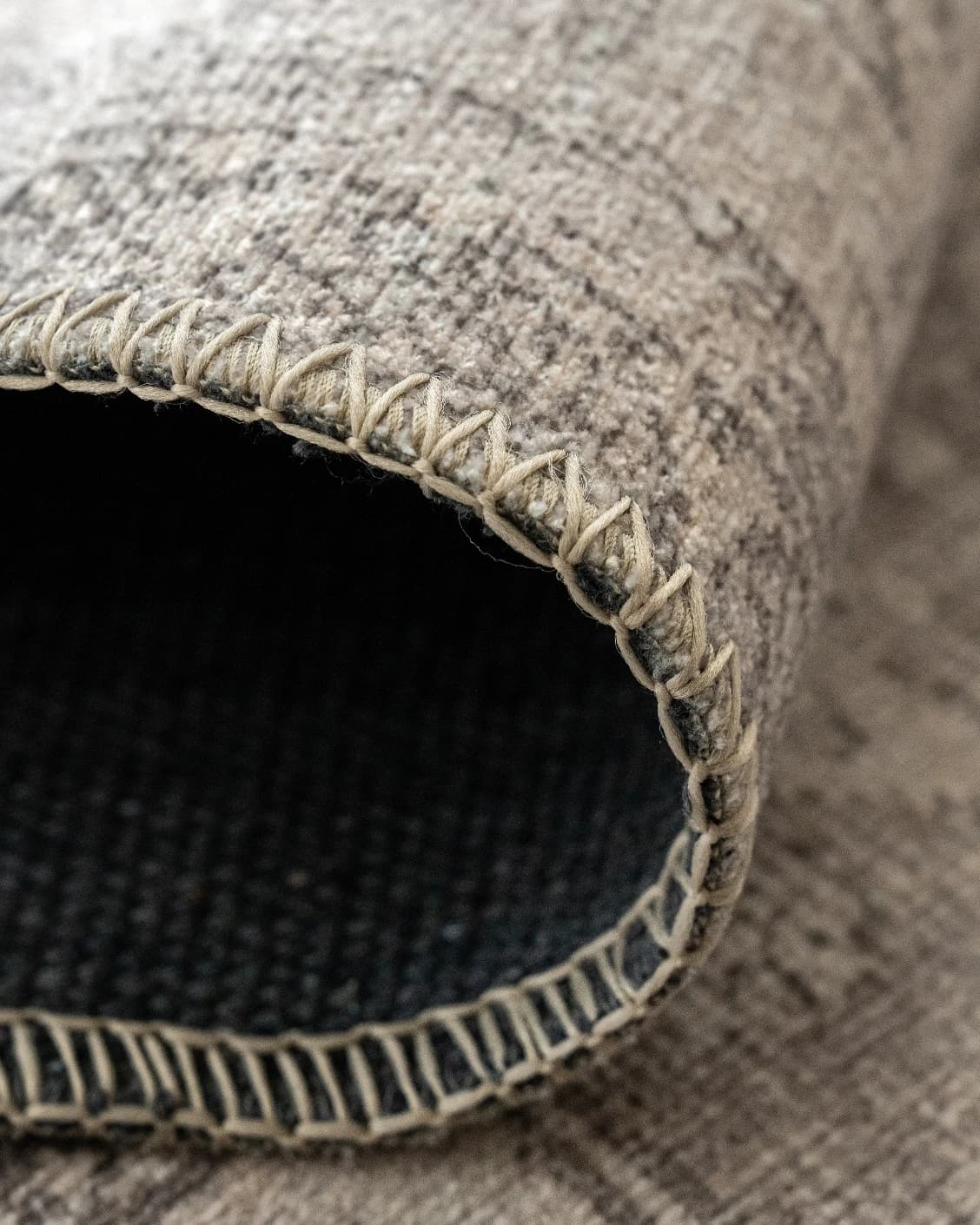 Vince Clay carpet in beige and grey, shown in a product close-up as image 14