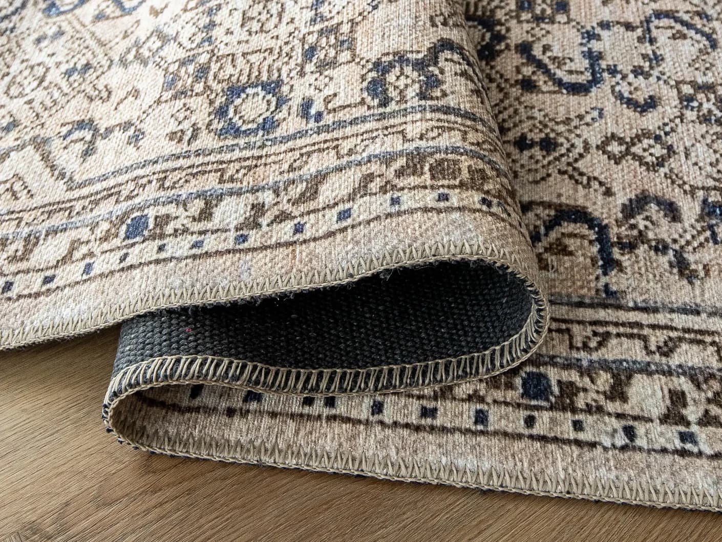 Vince Dune Runners carpets in dune, brown and beige, shown in a product close-up view