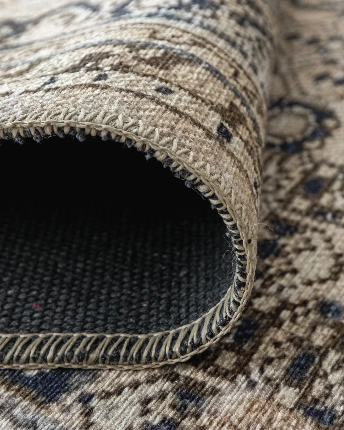 Vince Dune carpet in brown and beige, shown in a product close-up as image 11