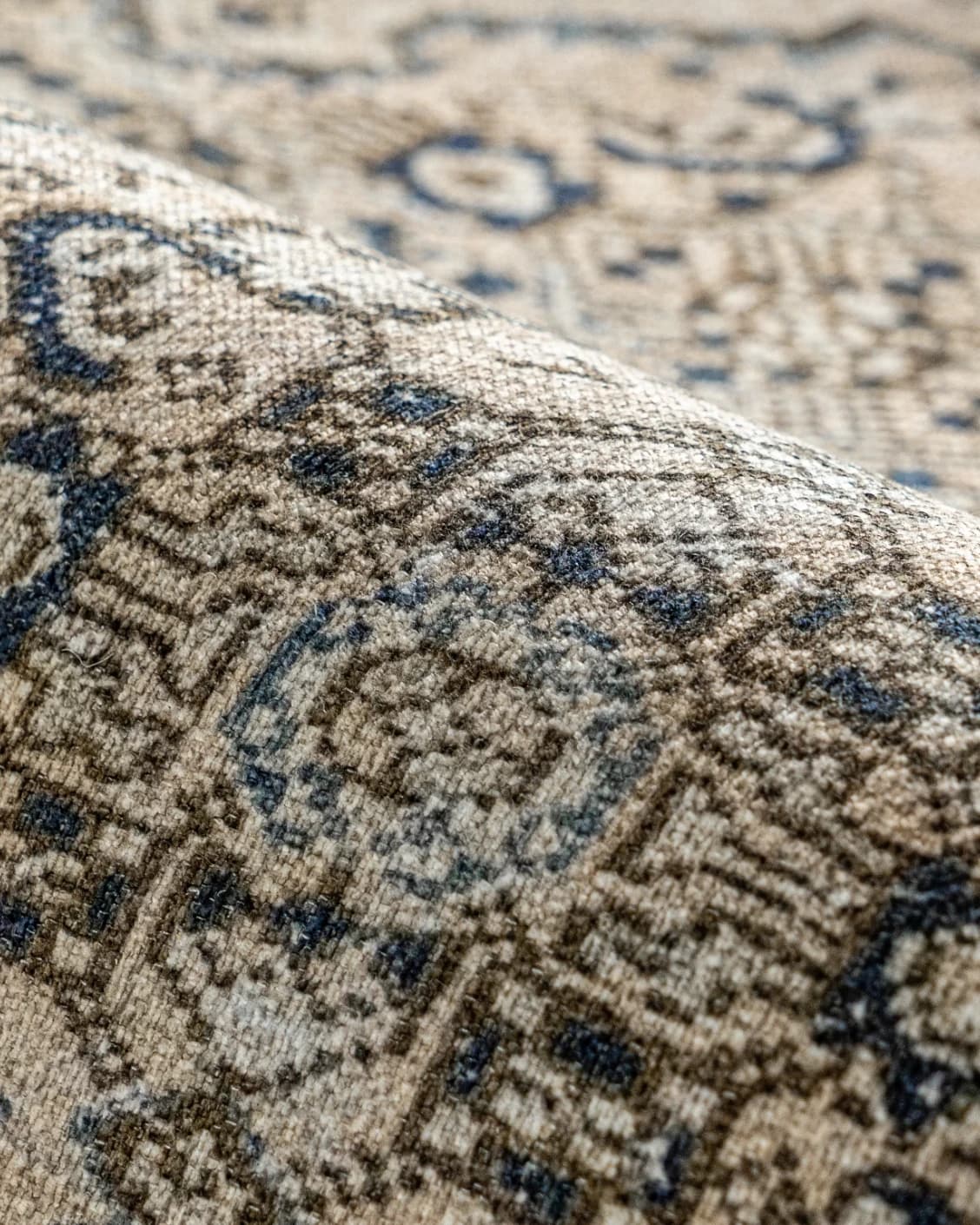 Vince Dune carpet in brown and beige, shown in a product close-up as image 12