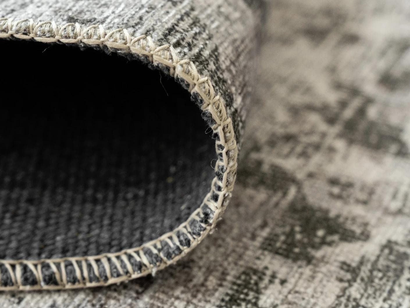 Vince Porcini carpet in grey and charcoal, shown in a product close-up as image 12
