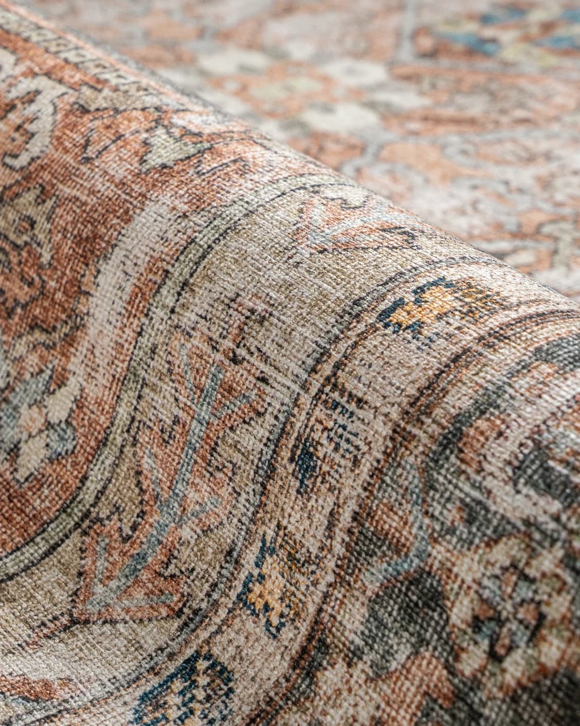 Vince Rouge Runners carpet in red and multicolour, shown in a product close-up as image 6
