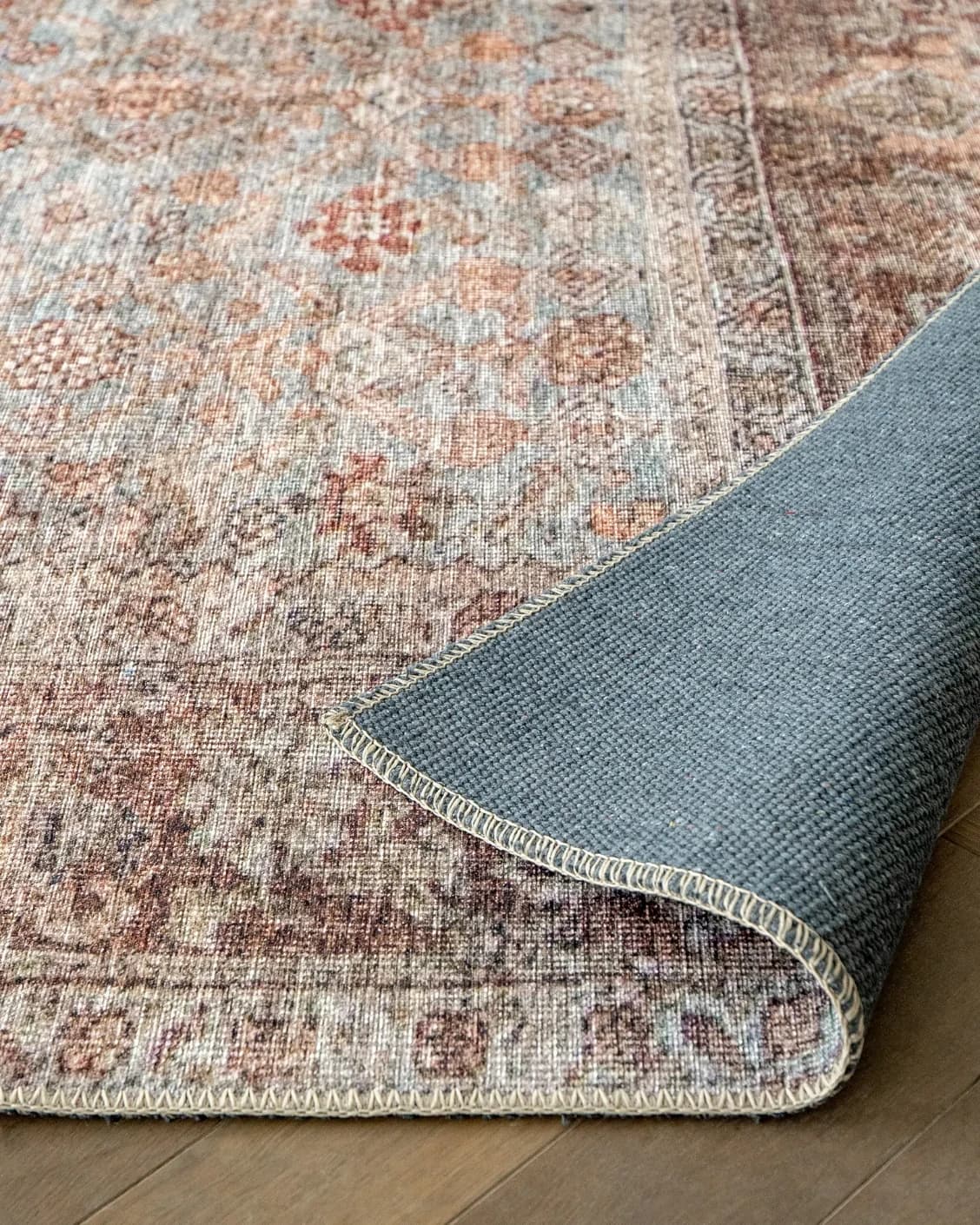 Vince Sandy carpet in beige and multicolour, shown in a product close-up as image 9