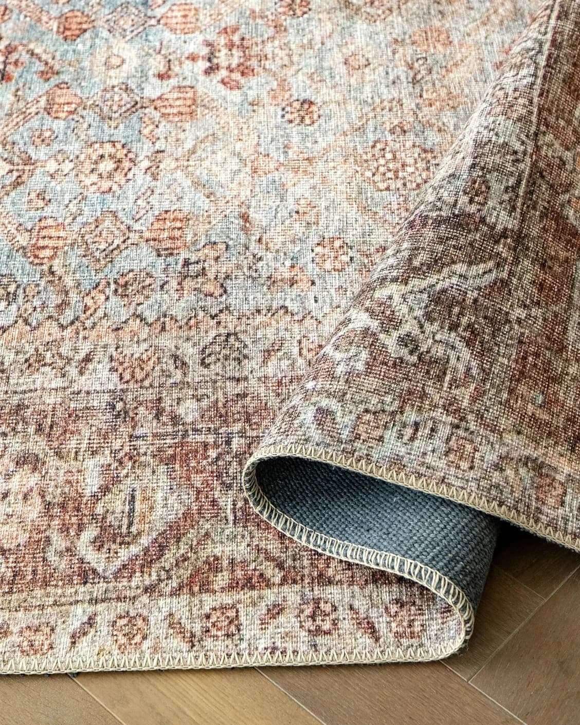 Vince Sandy carpet in beige and multicolour, shown in a product close-up as image 11
