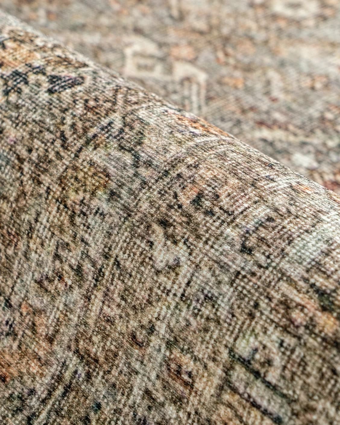 Vince Sandy carpet in beige and multicolour, shown in a product close-up as image 12