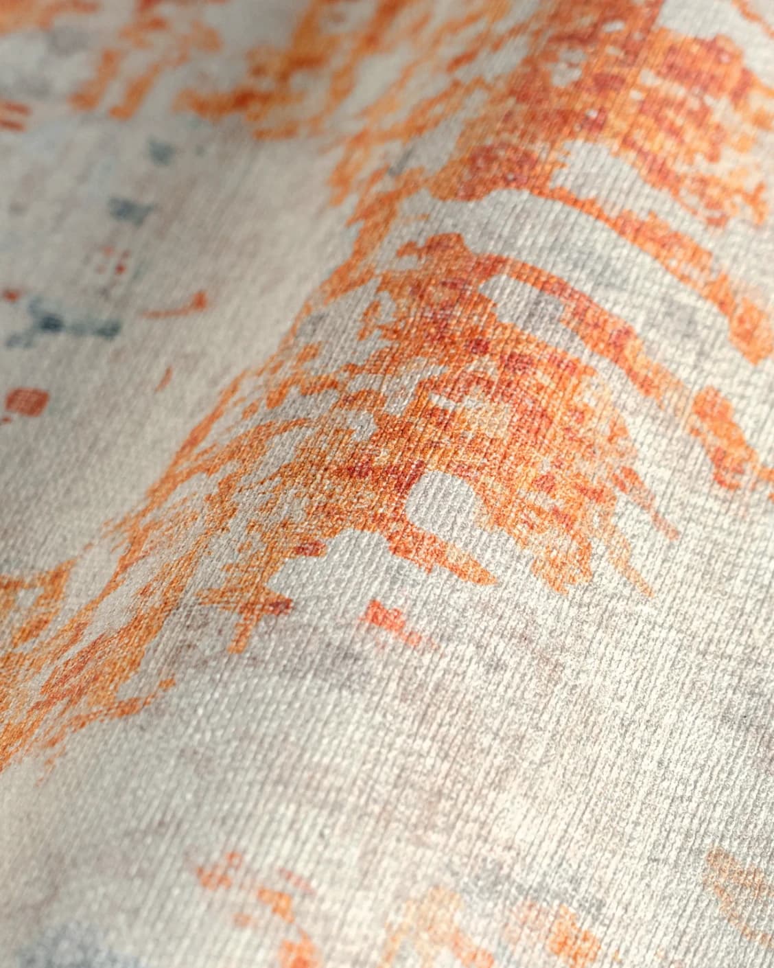 Vince Tangelo carpet in beige, blue, orange and multicolour, shown in a product as image 12