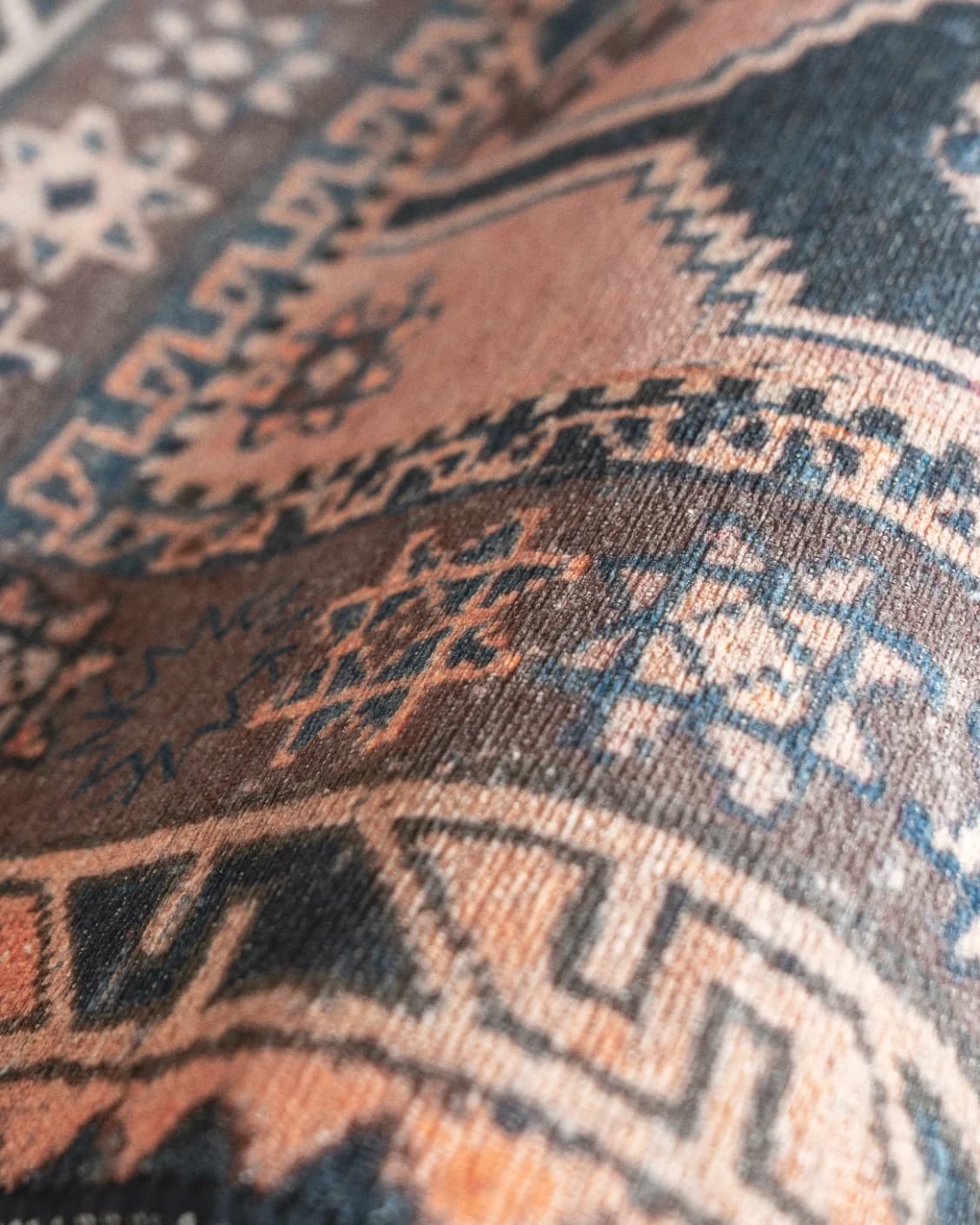 Vincent Blossom carpet in pink, blue and multicolour, shown in a product close-up as image 30
