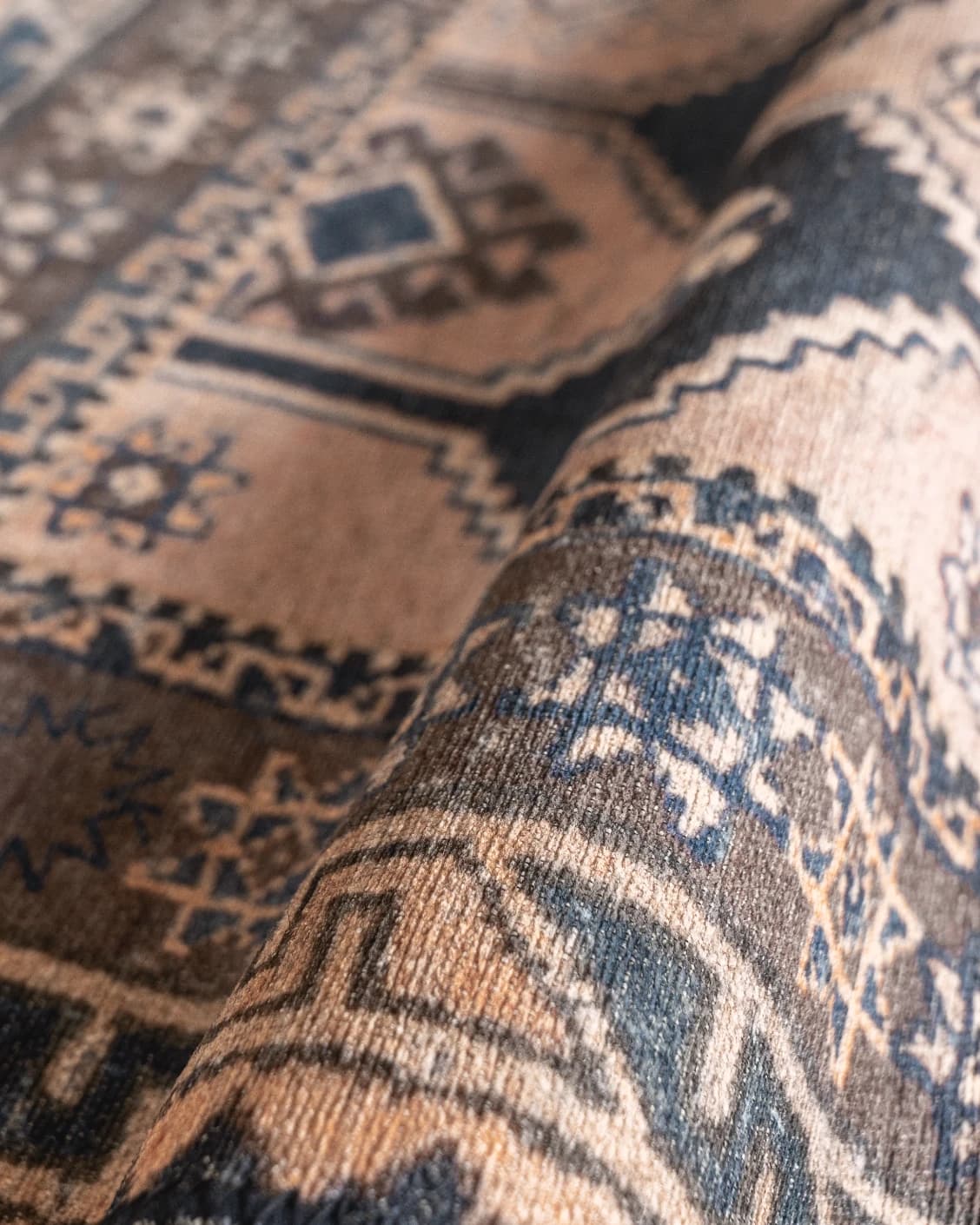 Vincent Blossom carpet in pink, blue and multicolour, shown in a product left view as image 31