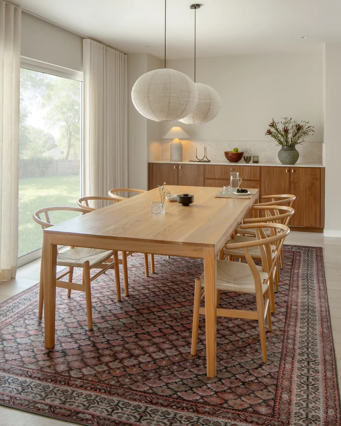 Vincent Copper carpet in taupe, orange and multicolour, shown in a lifestyle left view as image 21