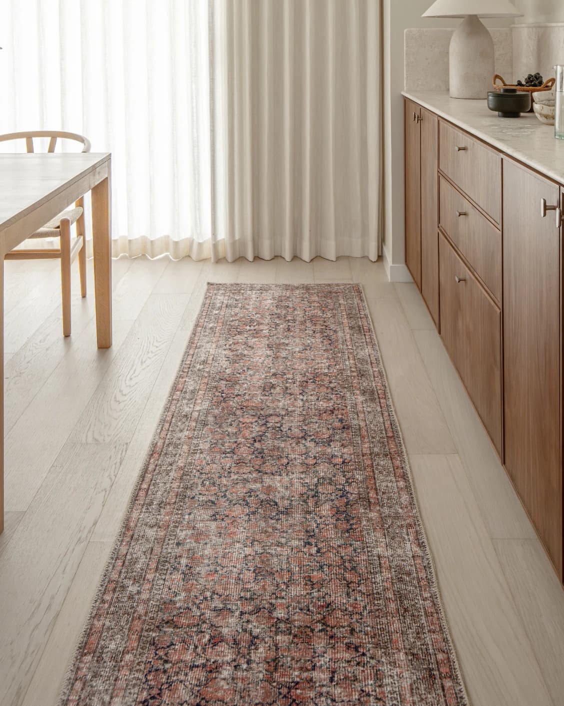 Vincent Terracotta Runners carpet in rust and multicolour, shown in a lifestyle front view as image 4