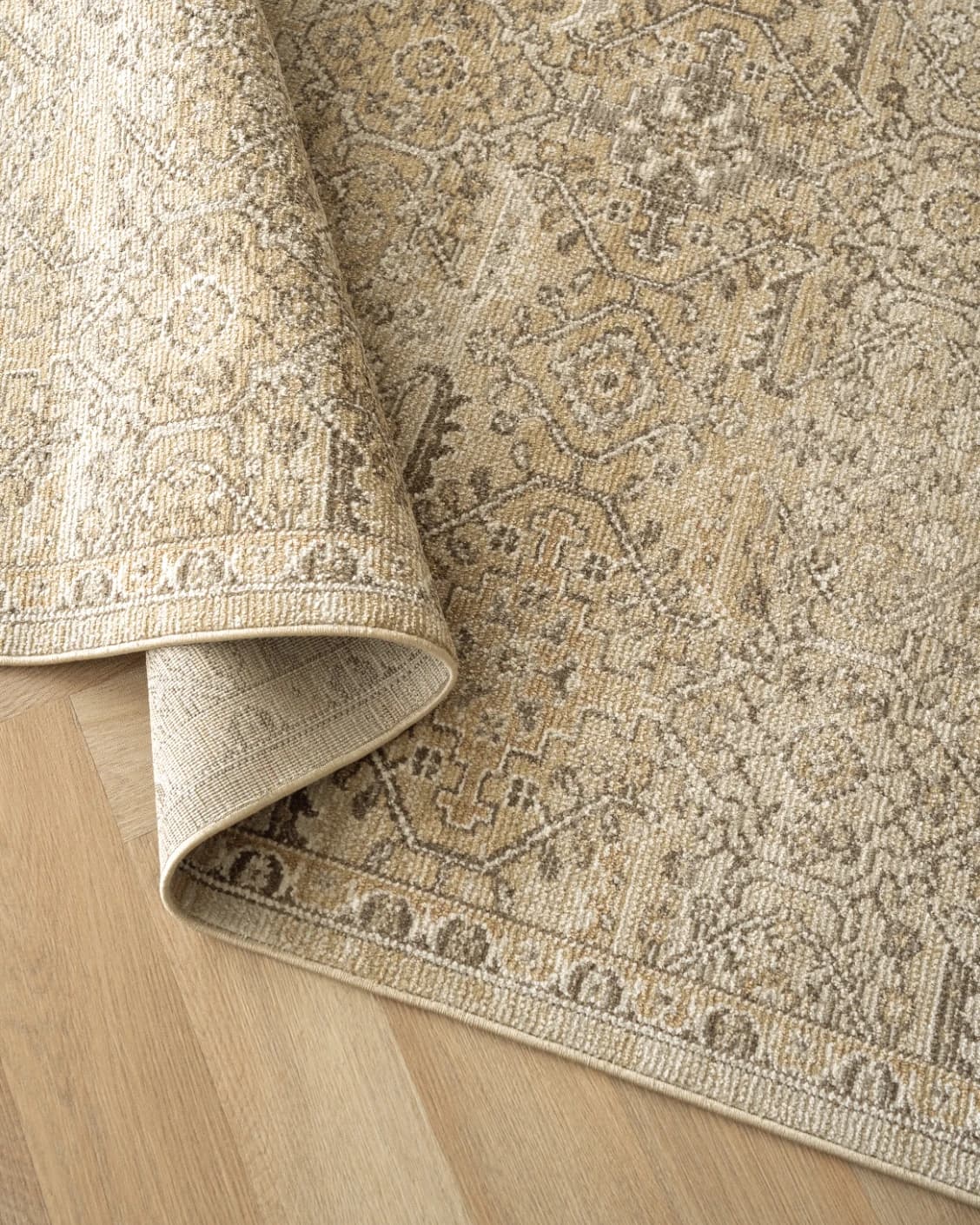 Warren Clay carpet in brown and beige, shown in a product top view as image 12