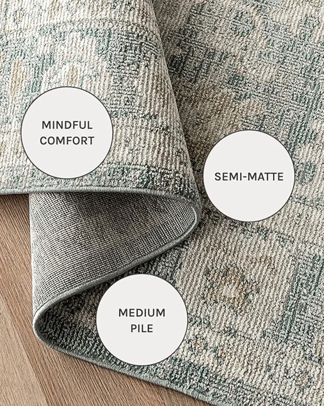 Warren Cobalt carpets in blue and beige, shown in a close-up as image 13