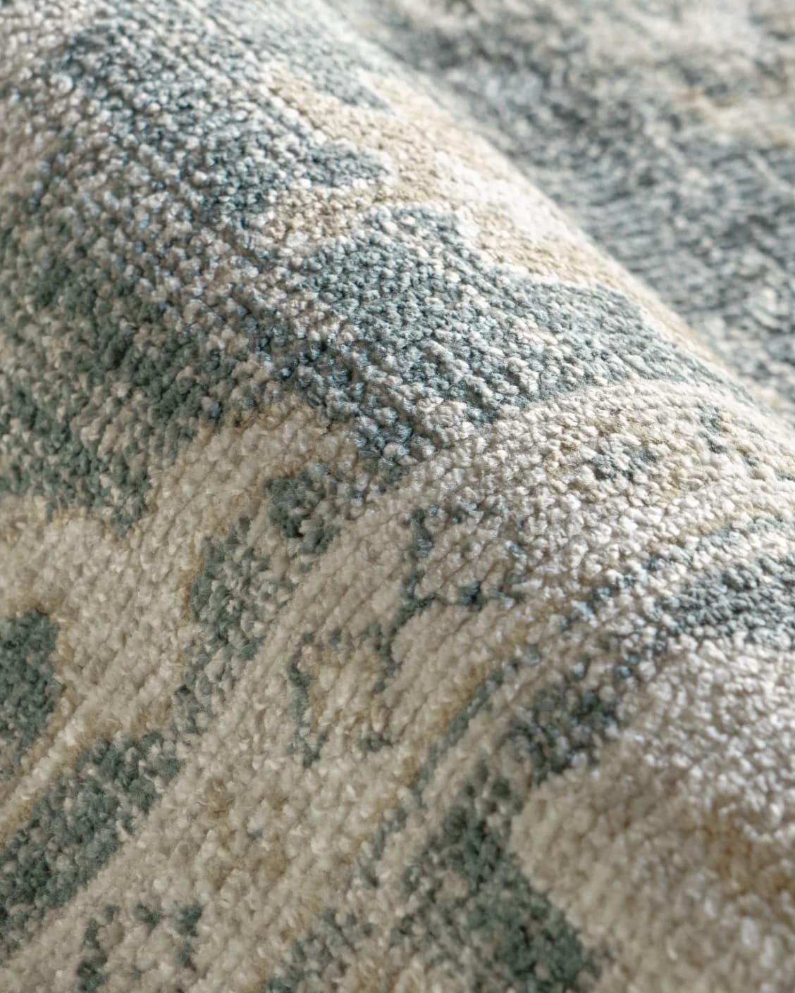 Warren Cobalt carpet in blue and beige, shown in a product close-up as image 9