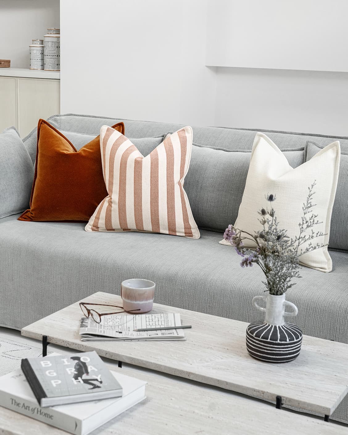Winzen Bundle cushion, shown in a lifestyle front view as image video image