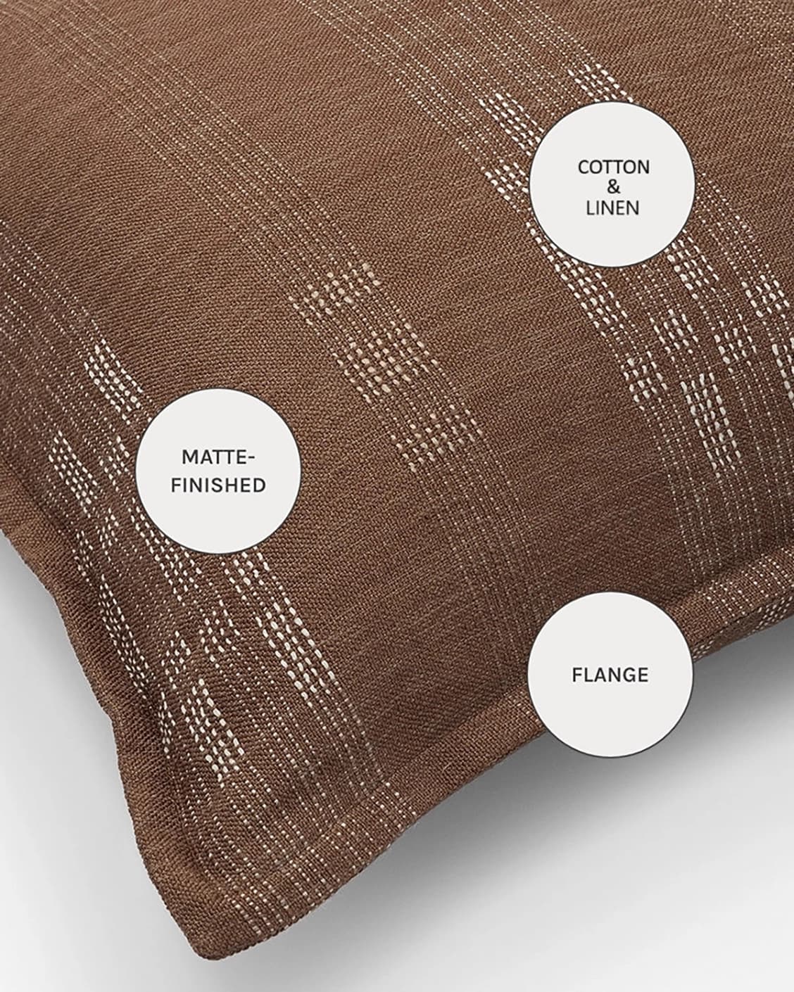 Yon Brick cushions in brown, shown in a product close-up as image 11