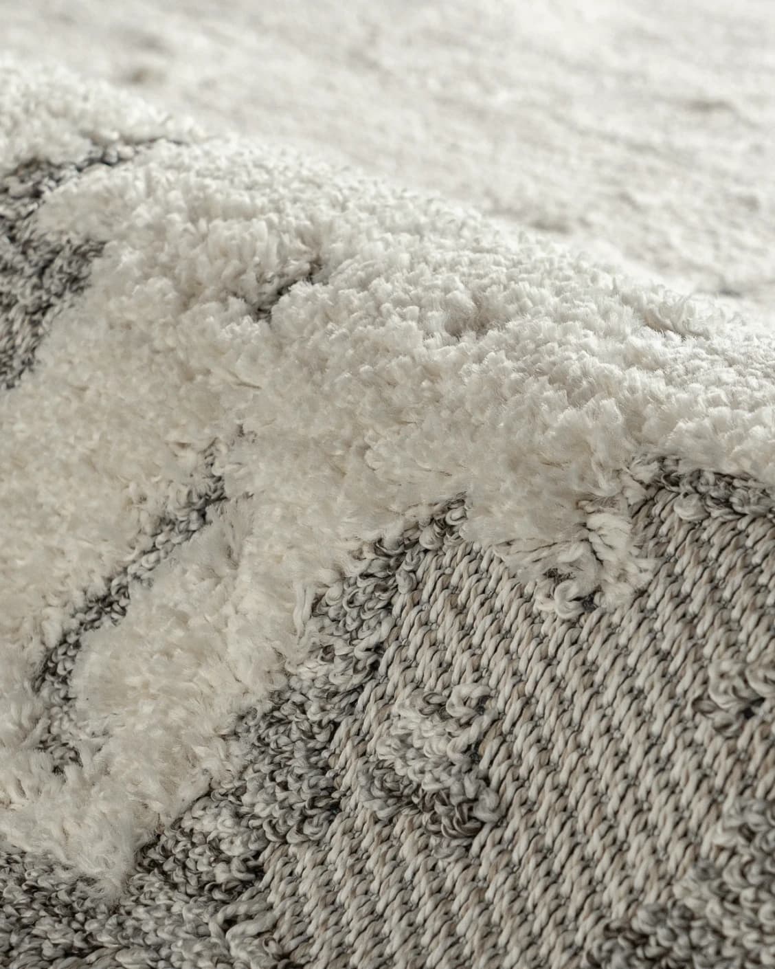 Zahra Bianca carpet in grey and ivory, shown in a product close-up as image 13