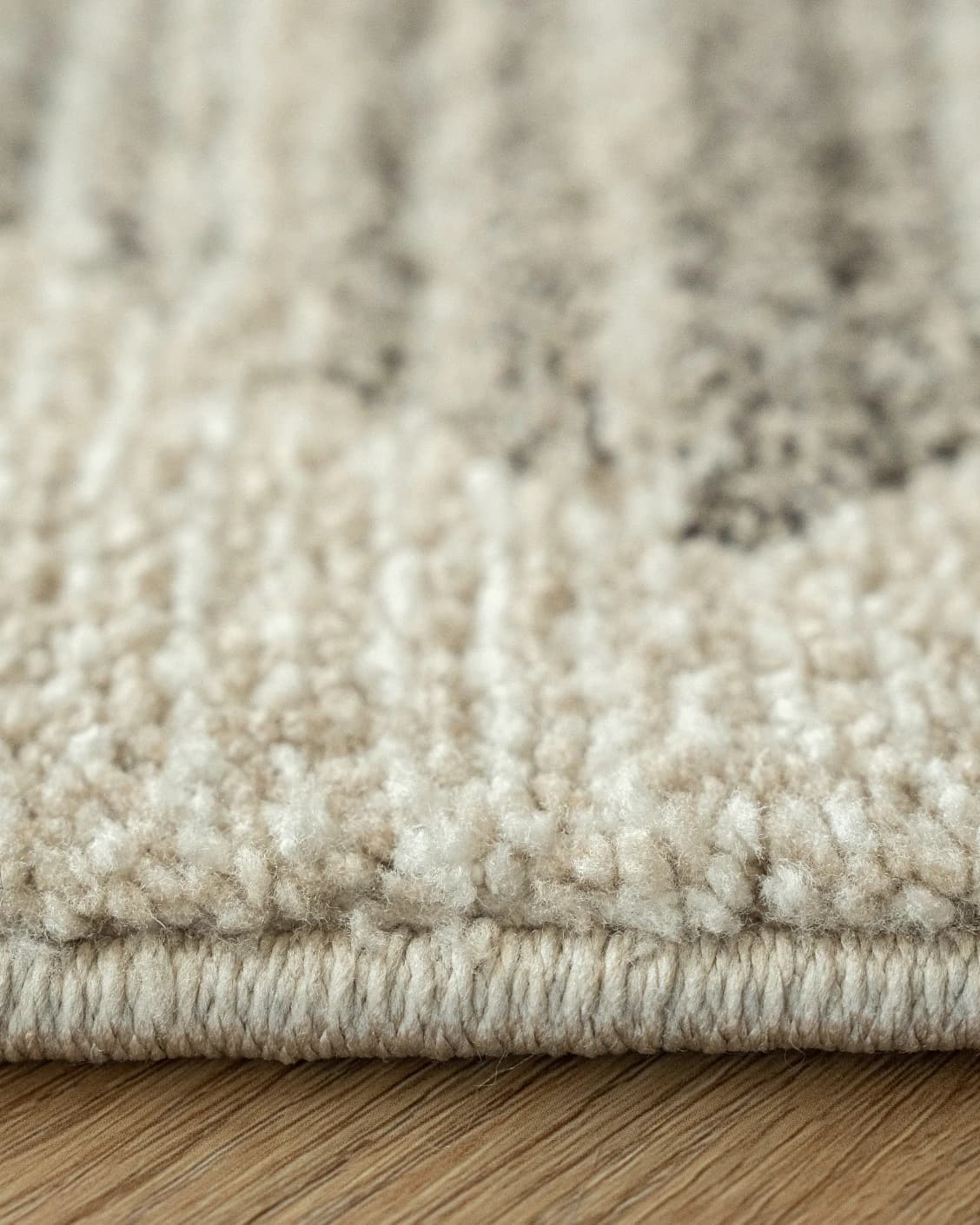 Zen Alba carpet in cream, beige and grey, shown in a product close-up as image 10