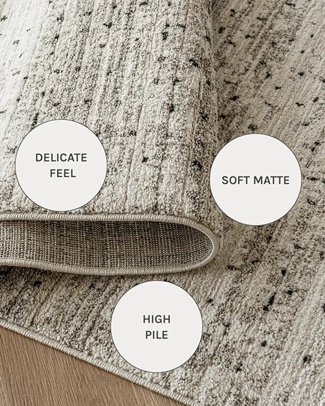 Zen Ashton carpets in beige, shown in a close-up as image 12