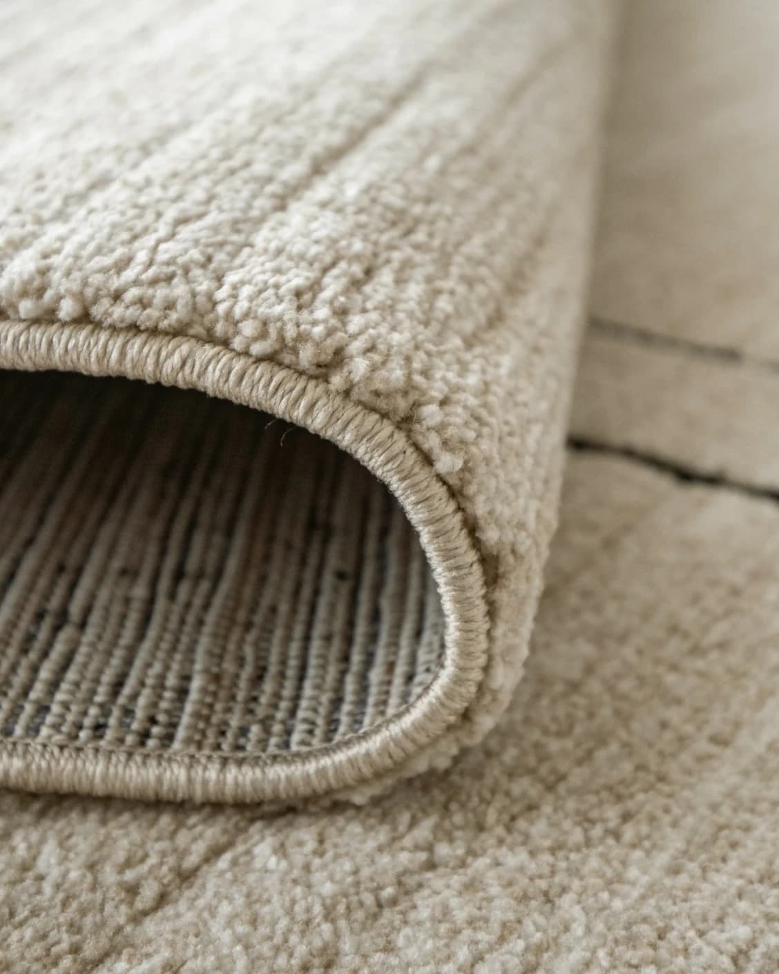 Zen Colin carpet in black and beige, shown in a product close-up as image 12