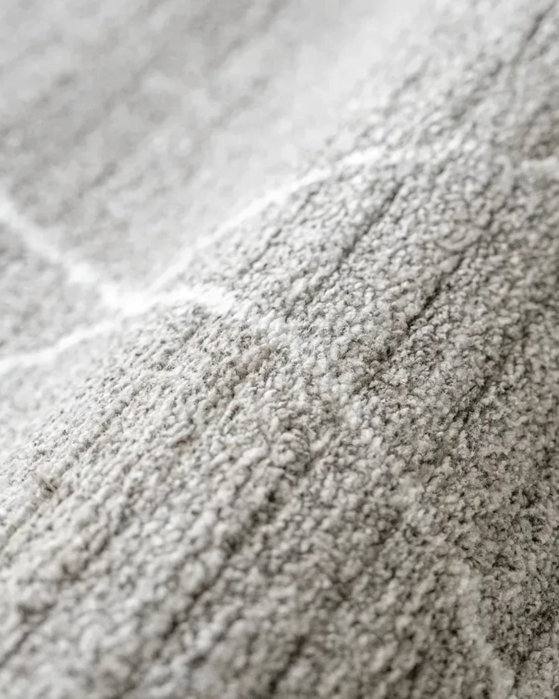 Zen Dune carpet in grey and off white, shown in a product close-up as image 13