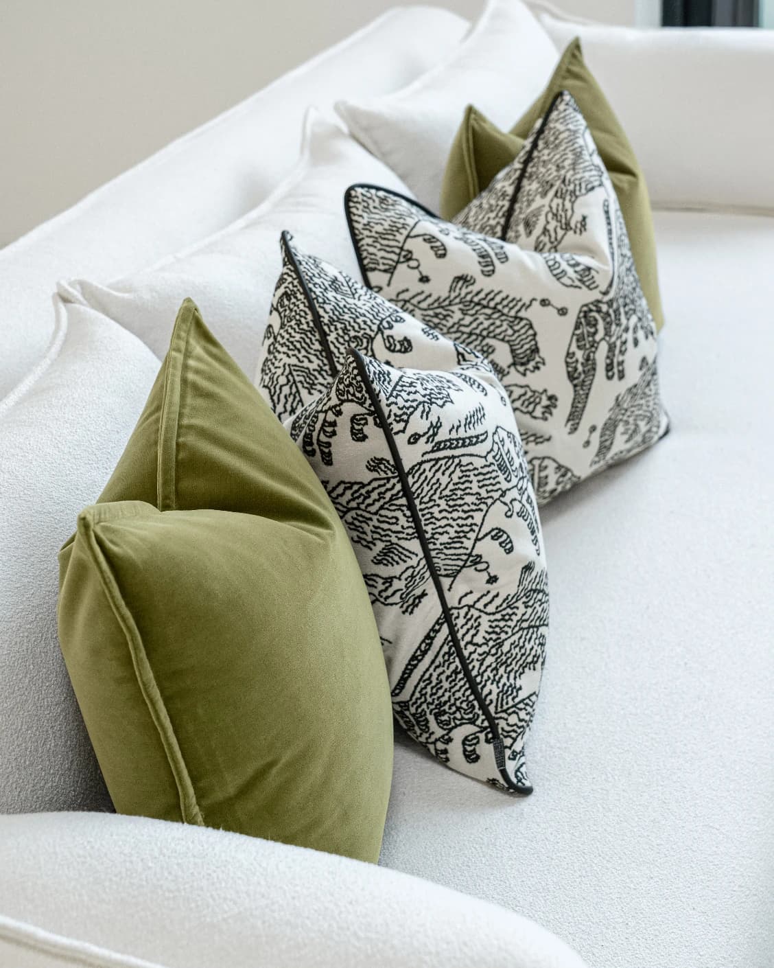 Zena Bundle cushion, shown in a product front view as image video image