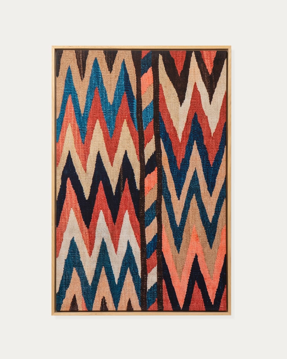 Zig & Zag canvas in multicolour, shown in a product front view as image 1