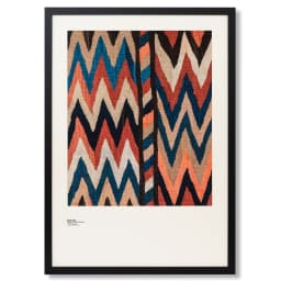 Zig & Zag fine art print in multicolour, shown in a lifestyle front view as image 1