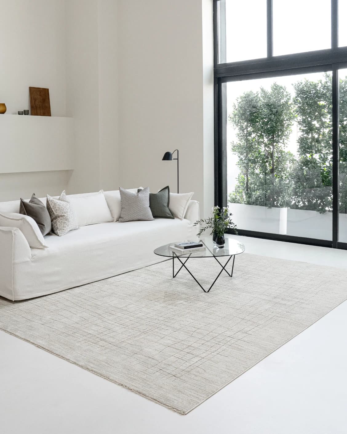 Zion Sandy carpet in sandy and ivory, shown in a lifestyle front view as image 5