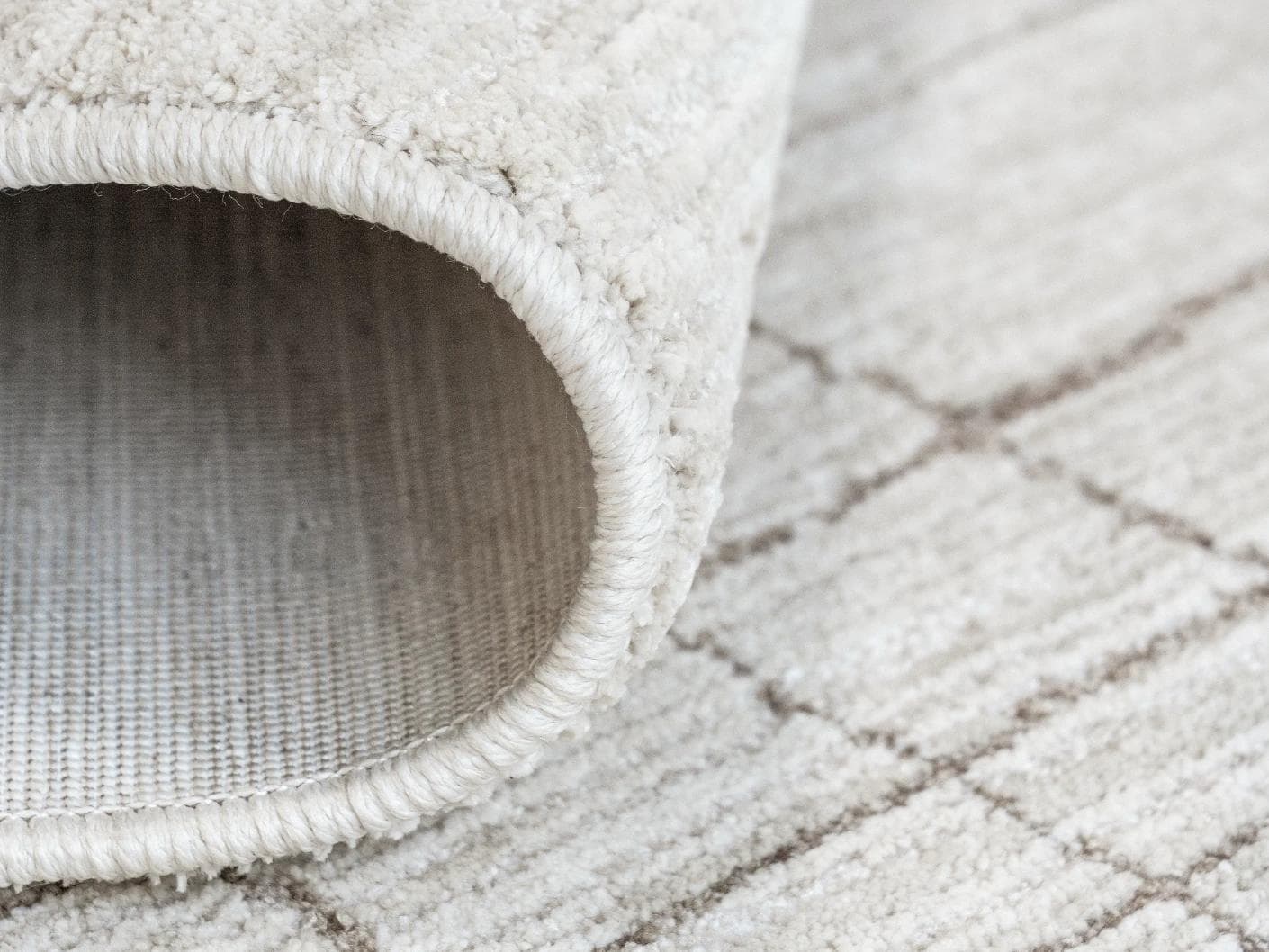Zion Sandy carpets in ivory, shown in a product close-up as image 2