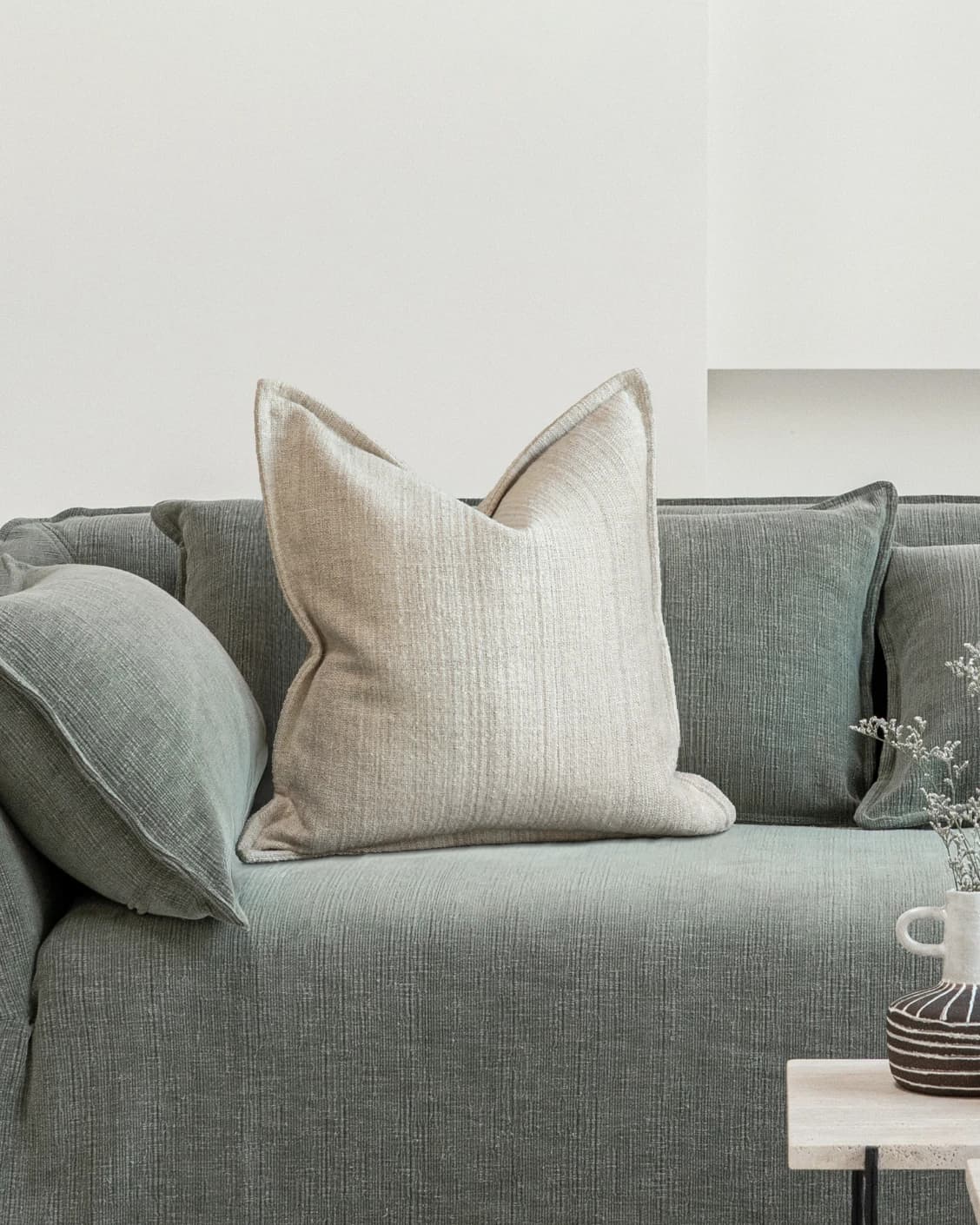 Zoe Laurent single - indoor in beige, shown in a lifestyle front view as image 3