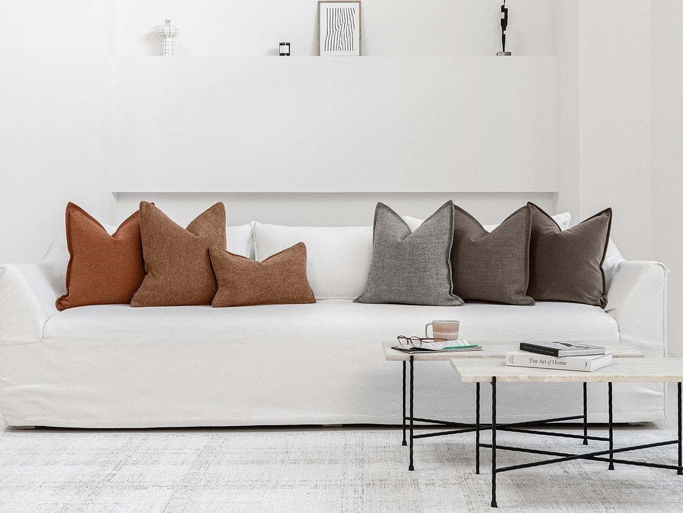 Izaak Bundle cushion, shown in a lifestyle front view as image 4